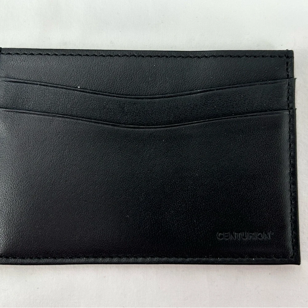Amex Centurion American Express Black Card Leather Wallet New